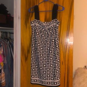 Black and white dress